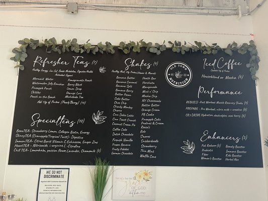 Menu photo 4 Old Town Nutrition Temecula, CA