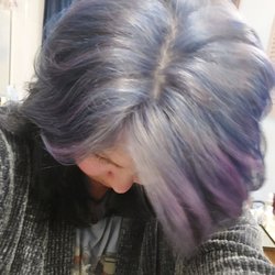 Salon La'Shae - Light blue and grey. Almost there :)