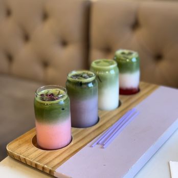 Morning Lavender Cafe - Matcha flight - Coffee & Tea Near Me - Tustin, California Morning Lavender Cafe - Matcha flight - Coffee & Tea Near Me - Tustin, California