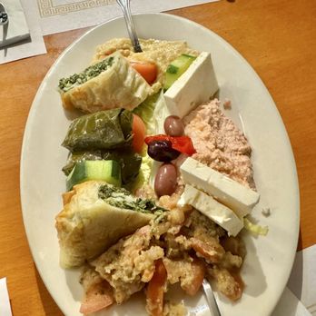 Greek Corner Restaurant - Sampler Plate (for two) - Greek Near Me - Cambridge, Massachusetts Greek Corner Restaurant - Sampler Plate (for two) - Greek Near Me - Cambridge, Massachusetts