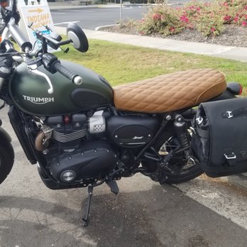 Stitch1Nine - Custom Triumph Motorcycle Seat - Furniture Reupholstery Near Me - National City, California Stitch1Nine - Custom Triumph Motorcycle Seat - Furniture Reupholstery Near Me - National City, California