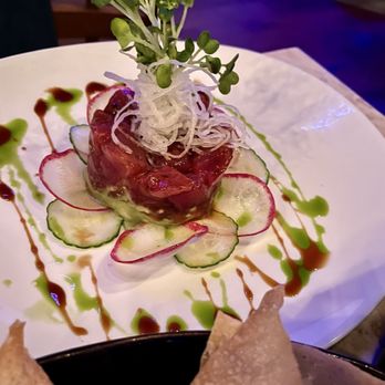The Oyster Loft - Tuna Poke Tower - Seafood Near Me - Pismo Beach, California The Oyster Loft - Tuna Poke Tower - Seafood Near Me - Pismo Beach, California