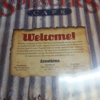 Spencer's Cafe - American Near Me - Bakersfield, California