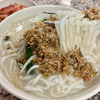 Mdk Noodles - Knife Cut Noodle in Chicken Broth (Kalguksu) - Korean Near Me - Anaheim, California Mdk Noodles - Knife Cut Noodle in Chicken Broth (Kalguksu) - Korean Near Me - Anaheim, California