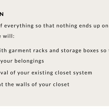 Inspired Closets by Organized Spaces - On their website, click "working with us".  Under preparation column, they said that they will prep and paint the walls at closet.  Not true - Interior Design Near Me - Kirkland, Washington