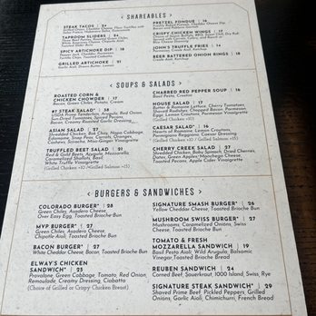 Elway's - New American Near Me - Denver, Colorado