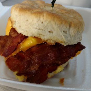 Fresco Foodworks - Bacon, Egg, and Cheese Biscuit from this morning. - Coffee & Tea Near Me - Boca Raton, Florida