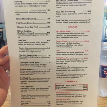 Royal Thai Bistreaux - Menu 1 - Thai Near Me - Harahan, Louisiana Royal Thai Bistreaux - Menu 1 - Thai Near Me - Harahan, Louisiana