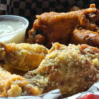 Dr's Inn - a basket of fried chicken with a side of ranch dressing - Dive Bars Near Me - Rochester, New York