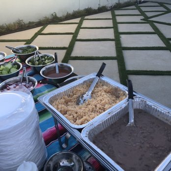 Taco Zone Catering - Rice and Beans with all the taco trimmings. - Caterers Near Me - Stanton, California Taco Zone Catering - Rice and Beans with all the taco trimmings. - Caterers Near Me - Stanton, California