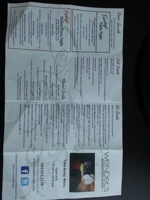 Menu photo 6 Wendel's Bookstore & Cafe Fort Langley, BC Menu photo 6 Wendel's Bookstore & Cafe Fort Langley, BC