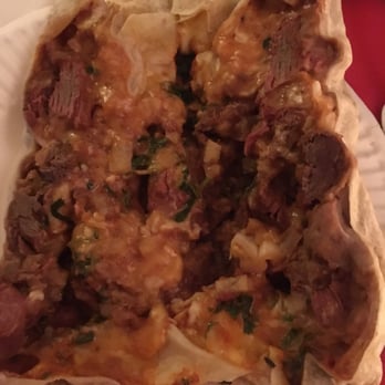 Lalo's - Chili Colorado burrito split open. - Mexican Near Me - Ventura, California