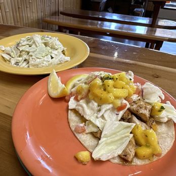 Coconuts Fish Cafe - Half of my fish taco order - Seafood Near Me - Kihei, Hawaii Coconuts Fish Cafe - Half of my fish taco order - Seafood Near Me - Kihei, Hawaii