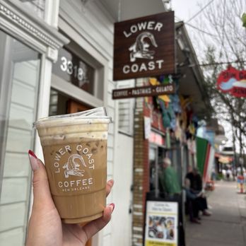 Lower Coast Coffee - King cake iced latte - Coffee & Tea Near Me - New Orleans, Louisiana Lower Coast Coffee - King cake iced latte - Coffee & Tea Near Me - New Orleans, Louisiana