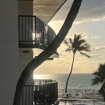 Chesapeake Beach Resort - View to left of balcony room 603, as you see blocked from strong morning sun. - Hotels Near Me - Islamorada, Florida