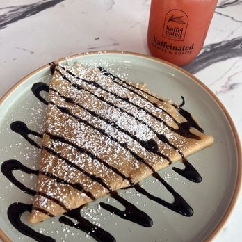 Kaffeinated Crepes and Coffee - Reese's crepe, Strawberry Lemonade - Coffee & Tea Near Me - Webster, Texas