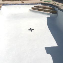 AA Pools - Re-Plaster with Nice Flagstone steps