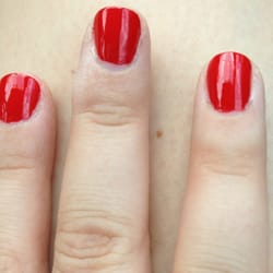 VIP Nail - Don't mind my writer's callous. This is the manicure right after it was finished, a lot of unpolished space