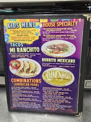 Menu photo 5 Mi Ranchito Pelham, AL Menu photo 5 Mi Ranchito Pelham, AL