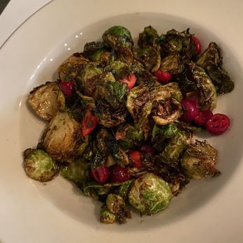Kapa Hale - Brussels with pickled cranberries- so good! - Hawaiian Near Me - Honolulu, Hawaii
