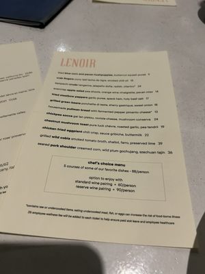 Menu photo 4 Lenoir Austin, TX