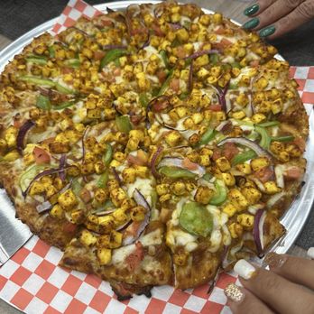 Curry On Pie - Paneer achari pizza - Pizza Near Me - Artesia, California