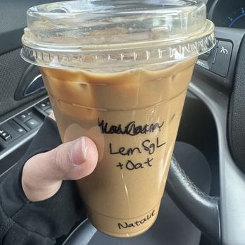 Legends Coffee - Lemon Sugar Latte - wasn't my personal favorite because it was bitter - Coffee & Tea Near Me - Aurora, Colorado