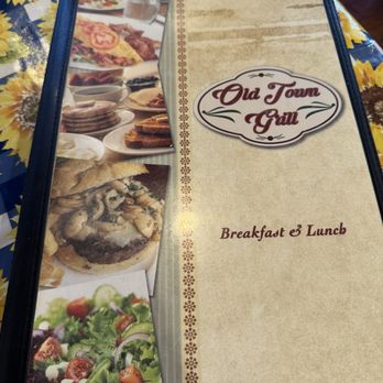 Old Town Grill - Front of the menu. - Breakfast & Brunch Near Me - Auburn, California