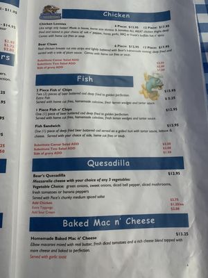 Menu photo 5 Bear's Eatery Kimberley, BC Menu photo 5 Bear's Eatery Kimberley, BC