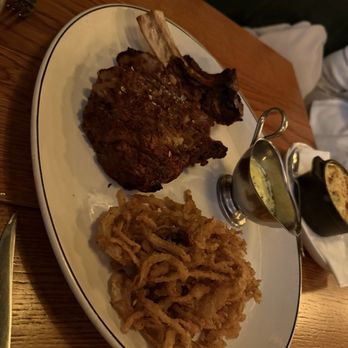 F.X.Buckley - Bone-in ribeye, sliced to share; came with fried onion straws - Steakhouses Near Me - Dublin, D