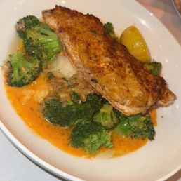 Branzino Crab Imperial with Broccoli.. Branzino Crab Imperial with Broccoli..