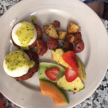 Local Table - Quinoa cakes with eggs on top - Mediterranean Near Me - Katy, Texas