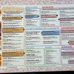 Boomarang Diner - Menu