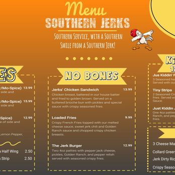 Southern Jerks - Menu - Chicken Wings Near Me - Houston, Texas Southern Jerks - Menu - Chicken Wings Near Me - Houston, Texas