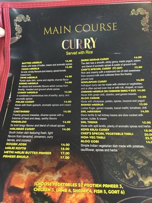 Menu photo 1 Indian Flavors & Bar Wilmington, NC