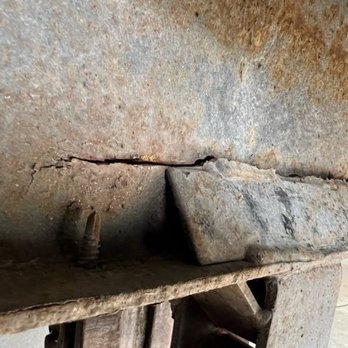 Dela's Machining and Fabrication - Right rail cracked - Metal Fabricators Near Me