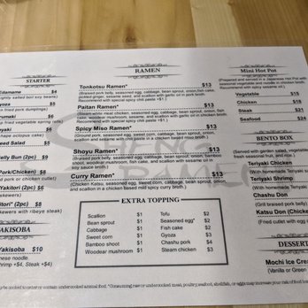 Sheng Ramen - Food menu - Ramen Near Me - Charlotte, North Carolina Sheng Ramen - Food menu - Ramen Near Me - Charlotte, North Carolina