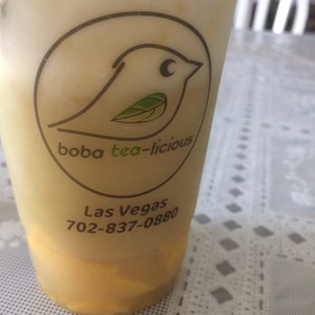BobaTeaLicious - Jasmine tea w pudding w cheese cream - Bubble Tea Near Me - Las Vegas, Nevada