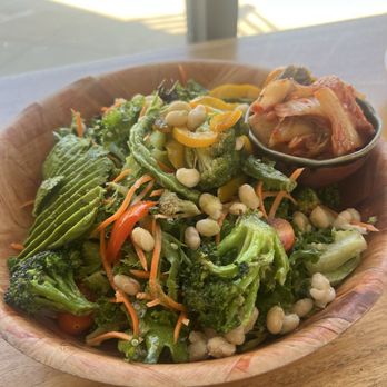 Plenty - Vegan bowl with side of Kimchi - Coffee & Tea Near Me - Oakland, California