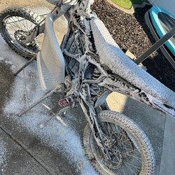 Foam wash an cermaic sealant on bike
