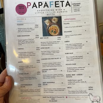 PapaFeta - Menu - Greek Near Me - Temecula, California PapaFeta - Menu - Greek Near Me - Temecula, California