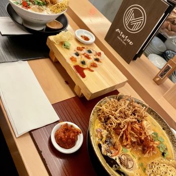 Mensho Ramen - Spicy Toripaitan, Japanese Carpaccio, GKO (Garlic Knock Out) - Ramen Near Me - Mesa, Arizona Mensho Ramen - Spicy Toripaitan, Japanese Carpaccio, GKO (Garlic Knock Out) - Ramen Near Me - Mesa, Arizona