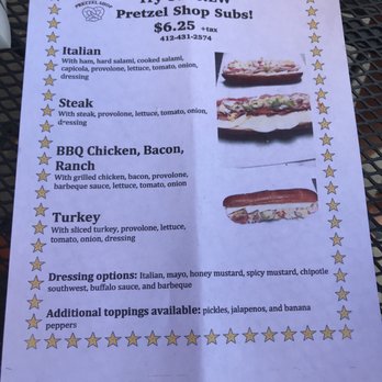 The Pretzel Shop - New subs - American Near Me - Pittsburgh, Pennsylvania The Pretzel Shop - New subs - American Near Me - Pittsburgh, Pennsylvania