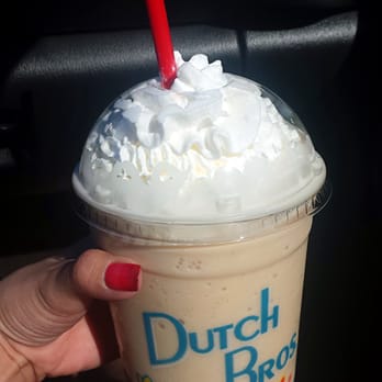 Dutch Bros Coffee - A red straw in my Pumpkin Pie Frost! It almost matches my ombre mani! - Coffee & Tea Near Me - Tempe, Arizona Dutch Bros Coffee - A red straw in my Pumpkin Pie Frost! It almost matches my ombre mani! - Coffee & Tea Near Me - Tempe, Arizona
