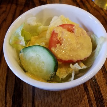 Cafe Korea - little side salad with a mild ginger dressing - Korean Near Me - Fishers, Indiana Cafe Korea - little side salad with a mild ginger dressing - Korean Near Me - Fishers, Indiana