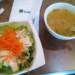 Soup and salad to go with my lunch combo