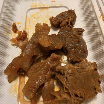Pho Chateau - Disgusting gristle ridden rubbery meat from the Imperial Spicy Beef Noodle Soup - Bún Bò Huế - Vietnamese Near Me - Lorton, Virginia Pho Chateau - Disgusting gristle ridden rubbery meat from the Imperial Spicy Beef Noodle Soup - Bún Bò Huế - Vietnamese Near Me - Lorton, Virginia