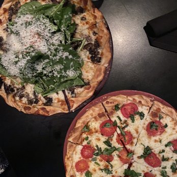 Cafe Vino - Wild Mushroom Spinach Pizza - Wine Bars Near Me - Fort Collins, Colorado Cafe Vino - Wild Mushroom Spinach Pizza - Wine Bars Near Me - Fort Collins, Colorado