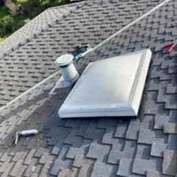 Completed skylight replacement work.