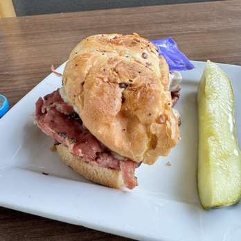 Frank's Deli & Grill - Half sandwich on onion roll. - American Near Me - Detroit, Michigan Frank's Deli & Grill - Half sandwich on onion roll. - American Near Me - Detroit, Michigan